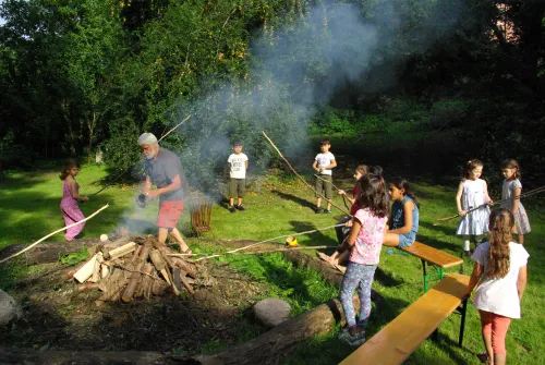 Lagerfeuer beim Sommerest