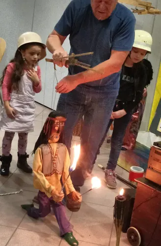 Marionetten bei unserem "Zauberhaften Nachmittag" für Kinder